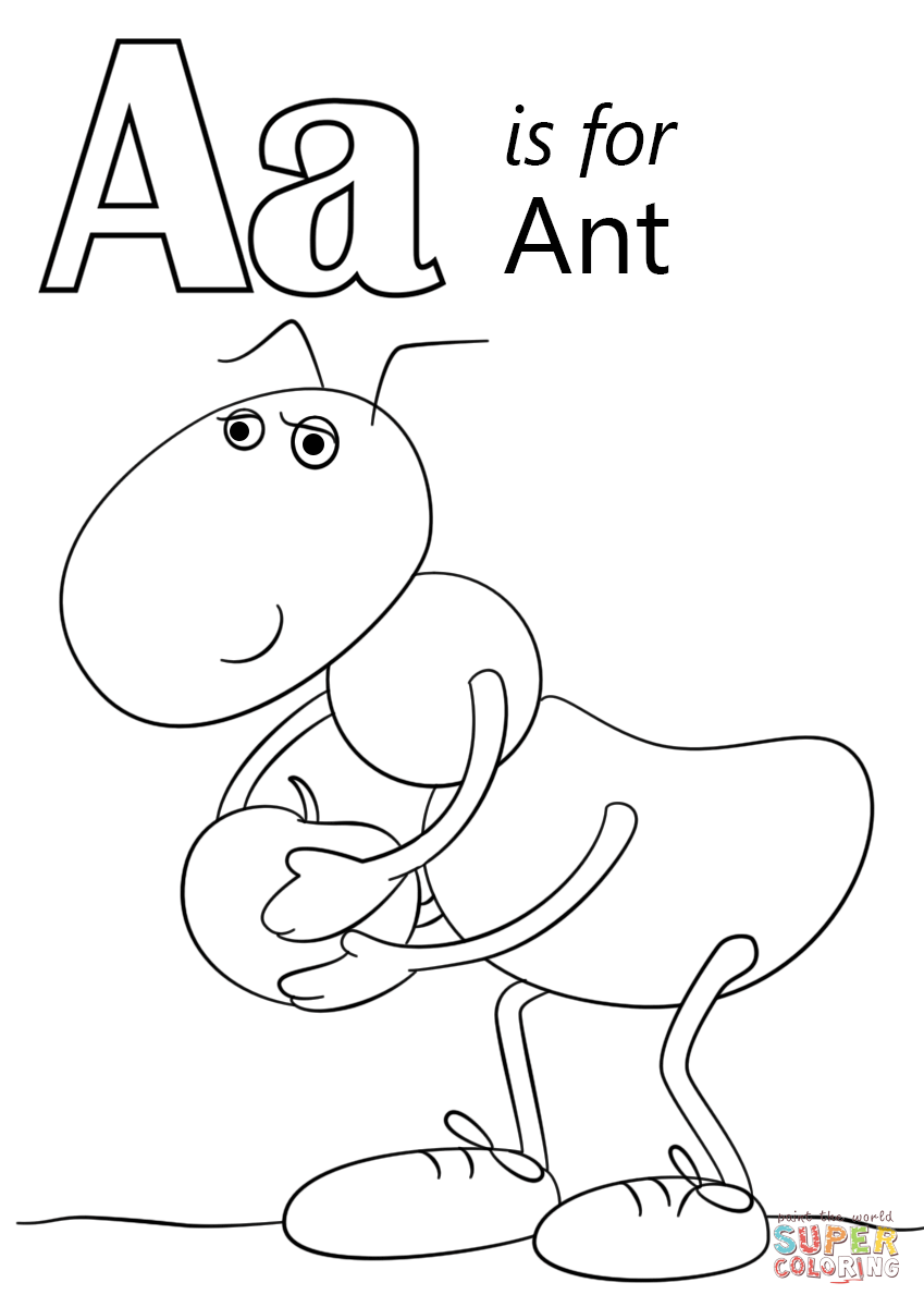 Confidential Ant Color Page Letter A Is For Co 849x1200 Confidential Ant Color Page Letter A Is For Co