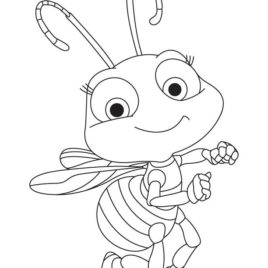 Cute Ant Coloring Page Kids Drawing And Coloring Pages 268x268 Cute Ant Coloring Page Kids Drawing And Coloring Pages