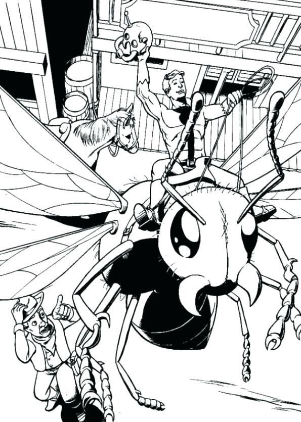 595x835 Coloring Pictures Of Ant Ant Man Coloring Pages Ant Man Coloring