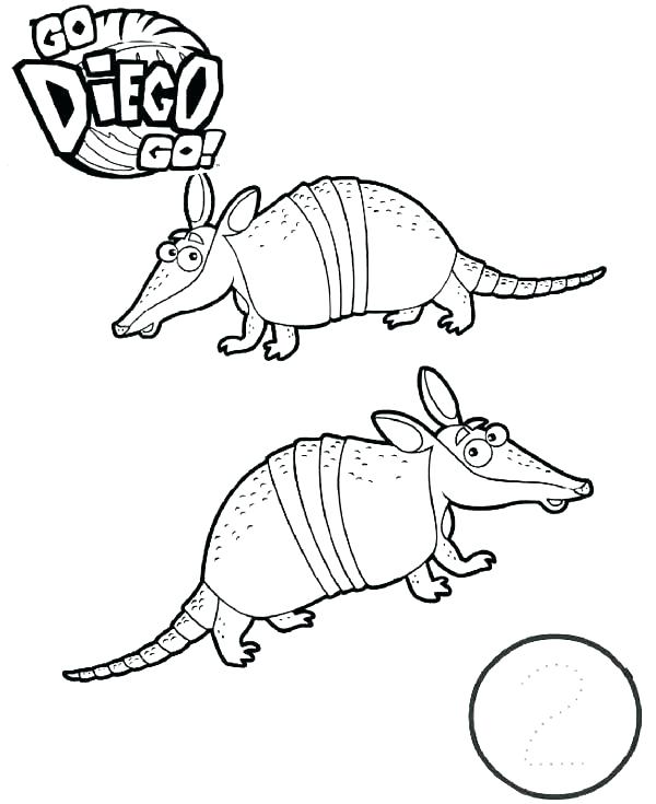 600x735 Armadillo Coloring Page Armadillo Coloring Pages Anteater Coloring