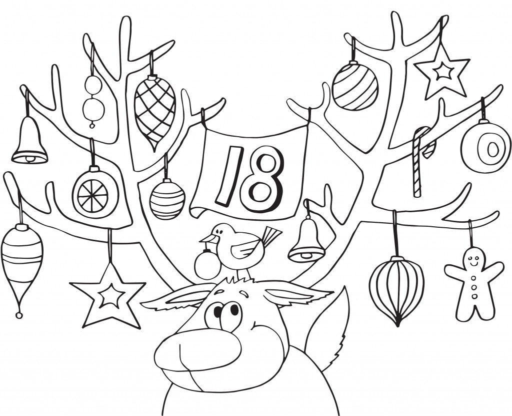 Antler Coloring Page