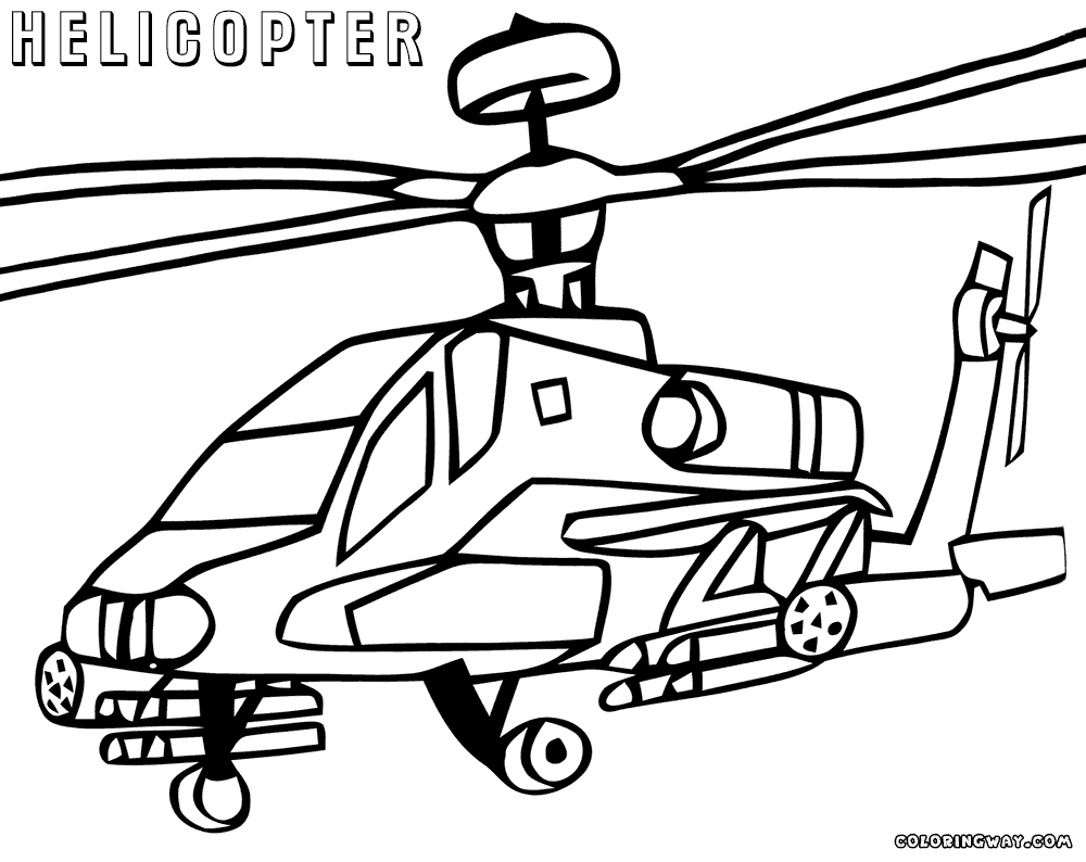 Printable Helicopters With Face Coloring Pages 5