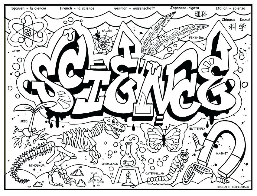 850x647 Coloring Pages Cool Designs Cool Graffiti Coloring Pages Related