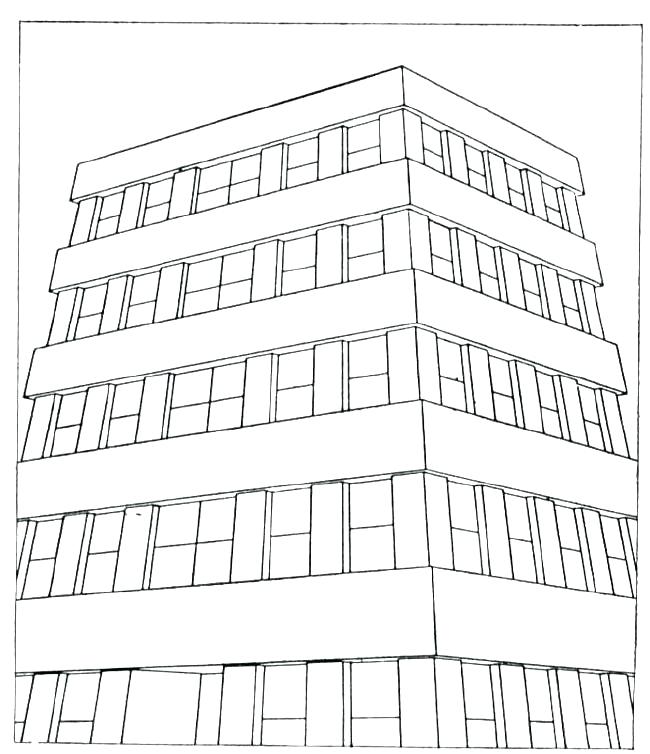 650x754 Apartment Building Coloring Pages Or Building Coloring Pages