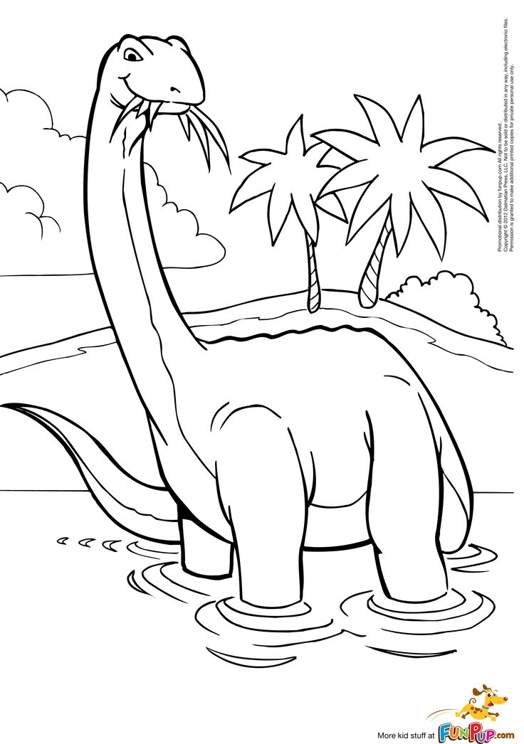 Apatosaurus Coloring Page