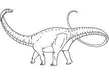 215x146 Apatosaurus Dino Coloring Page