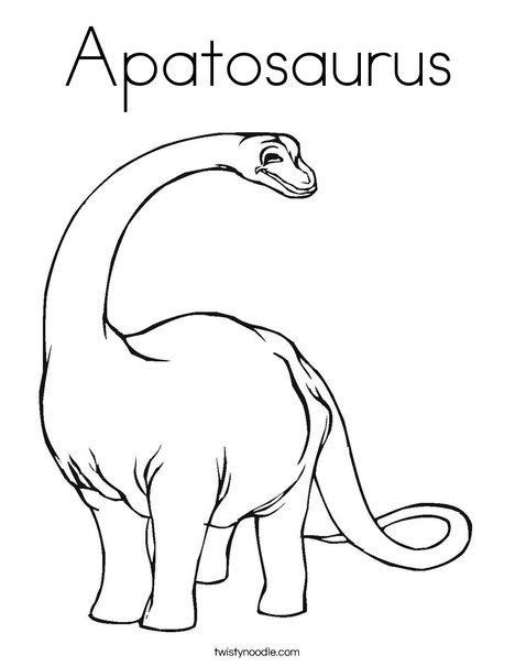 468x605 Apatosaurus Coloring Page