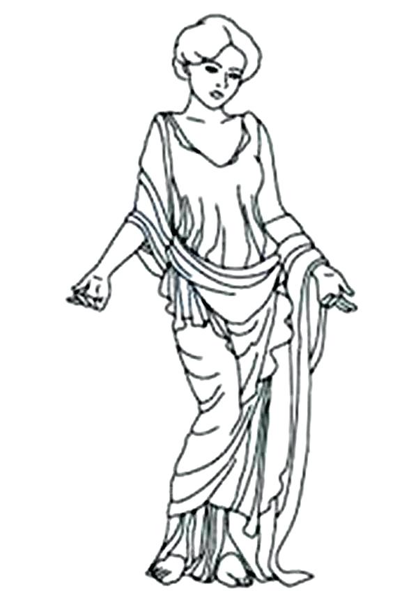 600x848 Aphrodite Coloring Pages Amazing Goddess Of Love Coloring Page