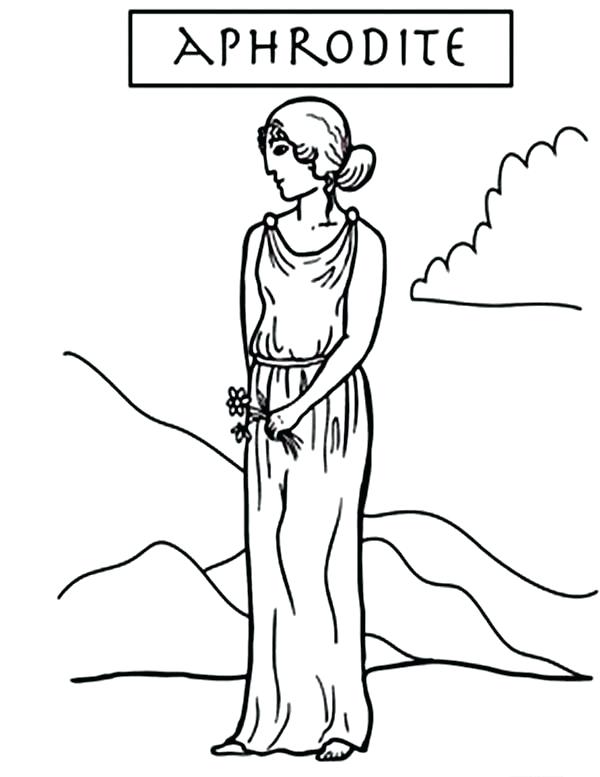 600x777 Aphrodite Coloring Pages Aphrodite Goddess Of Love Coloring Pages