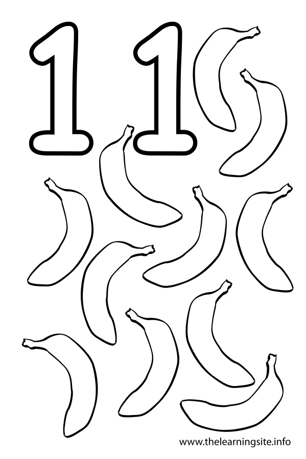 599x899 Number 11 Coloring Pages