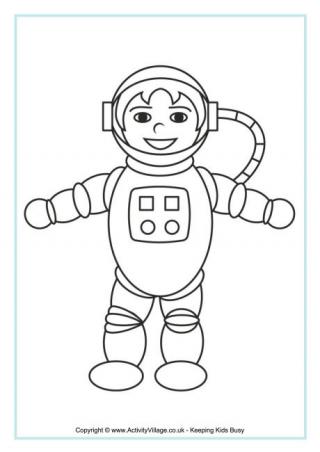 320x452 Space Colouring Pages