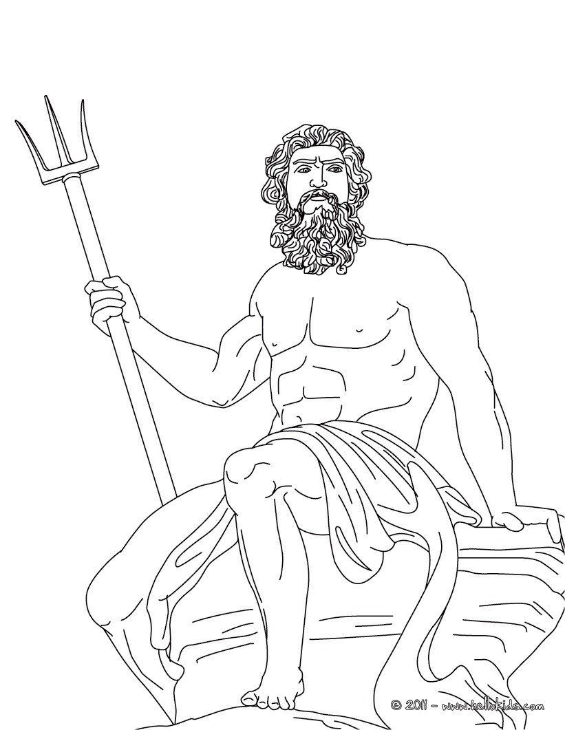 821x1061 God Apollo Coloring Pages