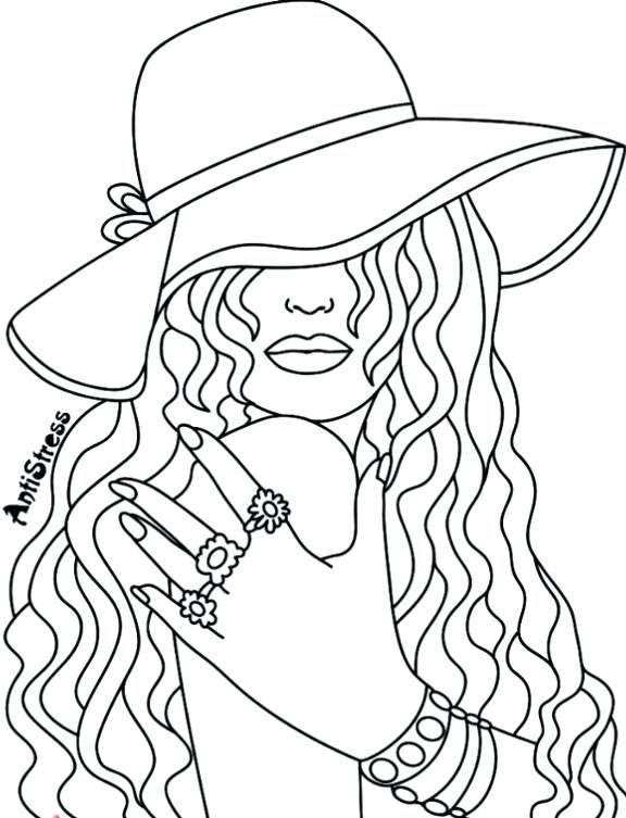 Coloring Pages App Pretty Lady Coloring Page Recolor App Coloring 576x753 Coloring Pages App Pretty Lady Coloring Page Recolor App Coloring