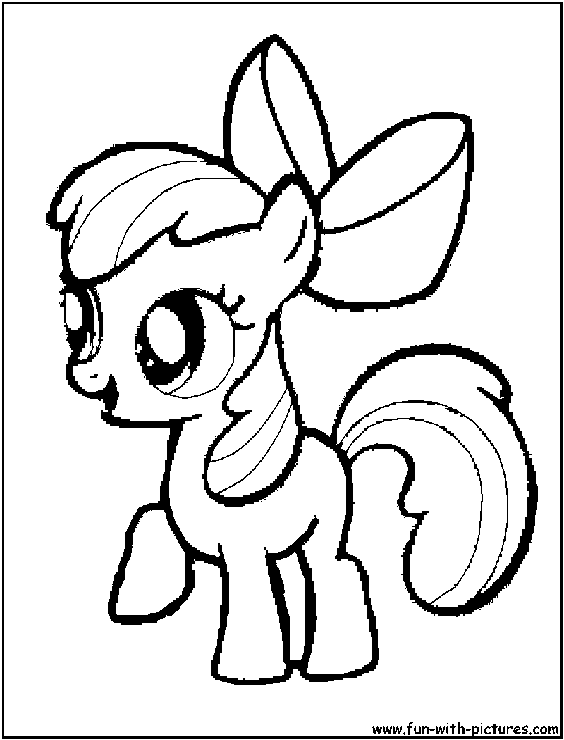 My Little Pony Apple Bloom Coloring Page 800x1050 My Little Pony Apple Bloom Coloring Page