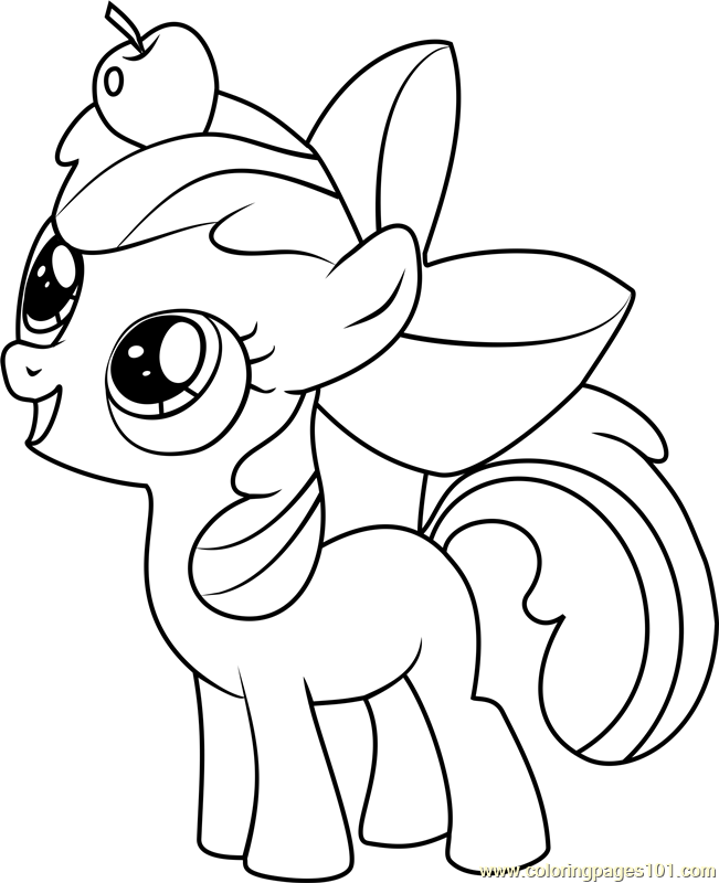 Apple Bloom Coloring Page 651x800 Apple Bloom Coloring Page