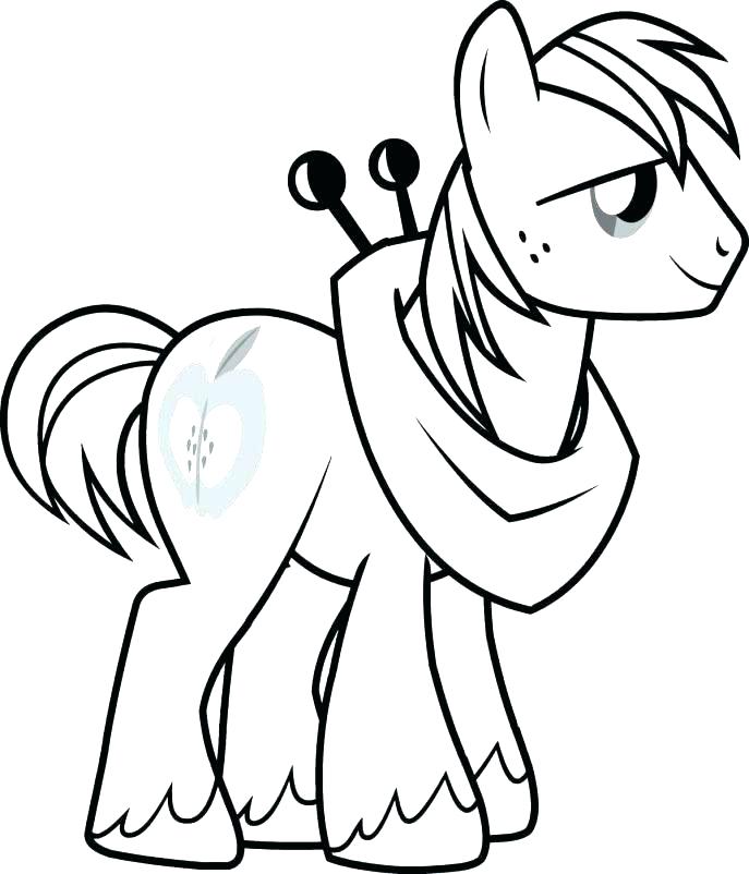 My Little Pony Applejack And Apple Bloom Coloring Page My Little 687x802 My Little Pony Applejack And Apple Bloom Coloring Page My Little