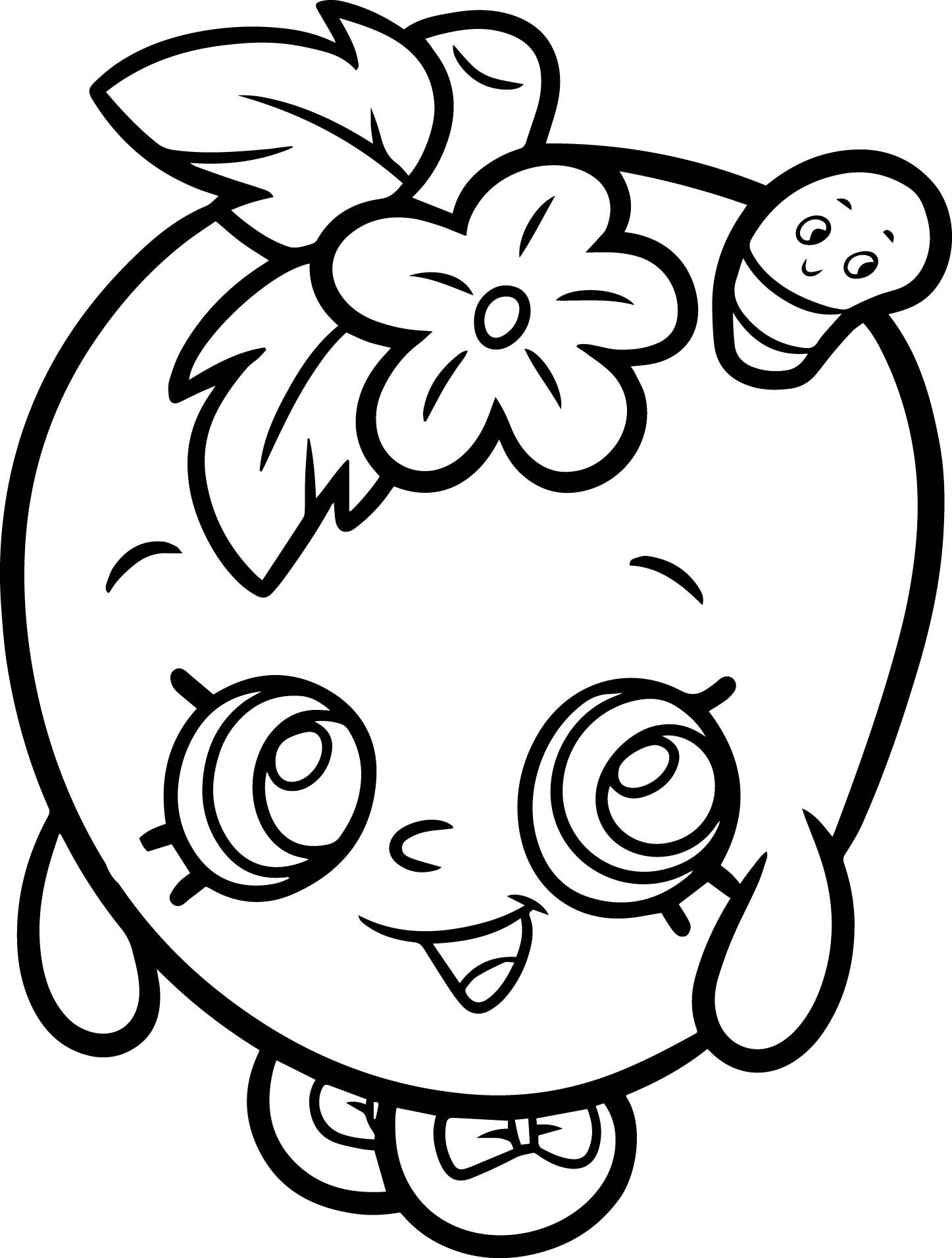 1447x1912 Apple Blossom From Shopkins Coloring Page Shopkins, Apples
