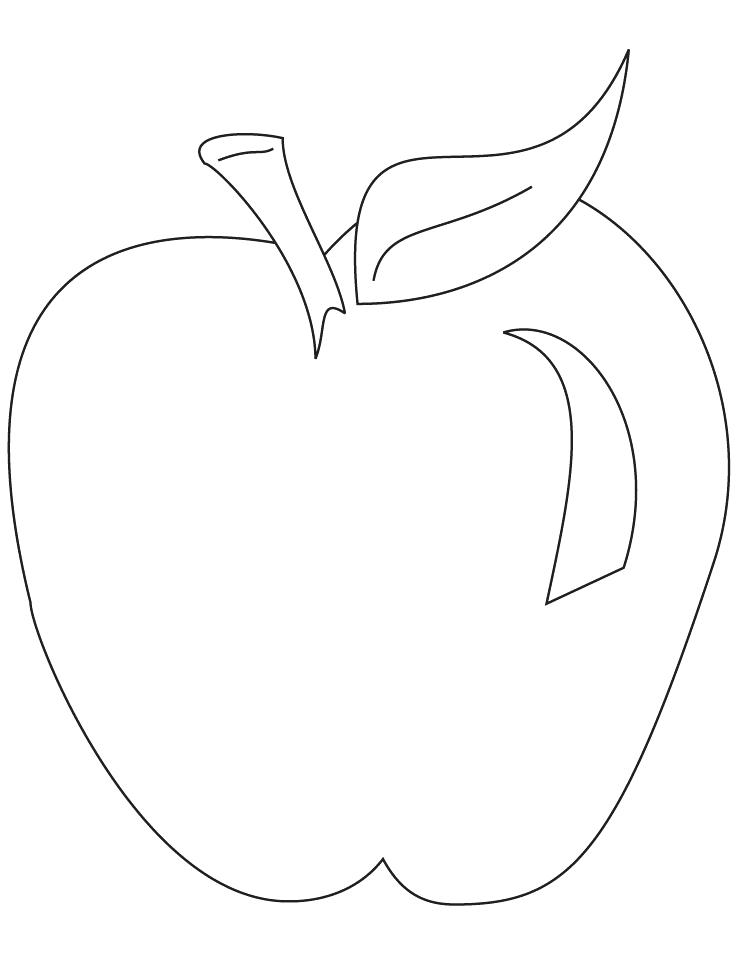 738x954 Coloring Apple Picture Apple Coloring Page This Beautiful Apple