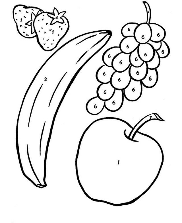 Fruit Coloring Pages For Kids Fruits Coloring Pages Printable 640x783 Fruit Coloring Pages For Kids Fruits Coloring Pages Printable