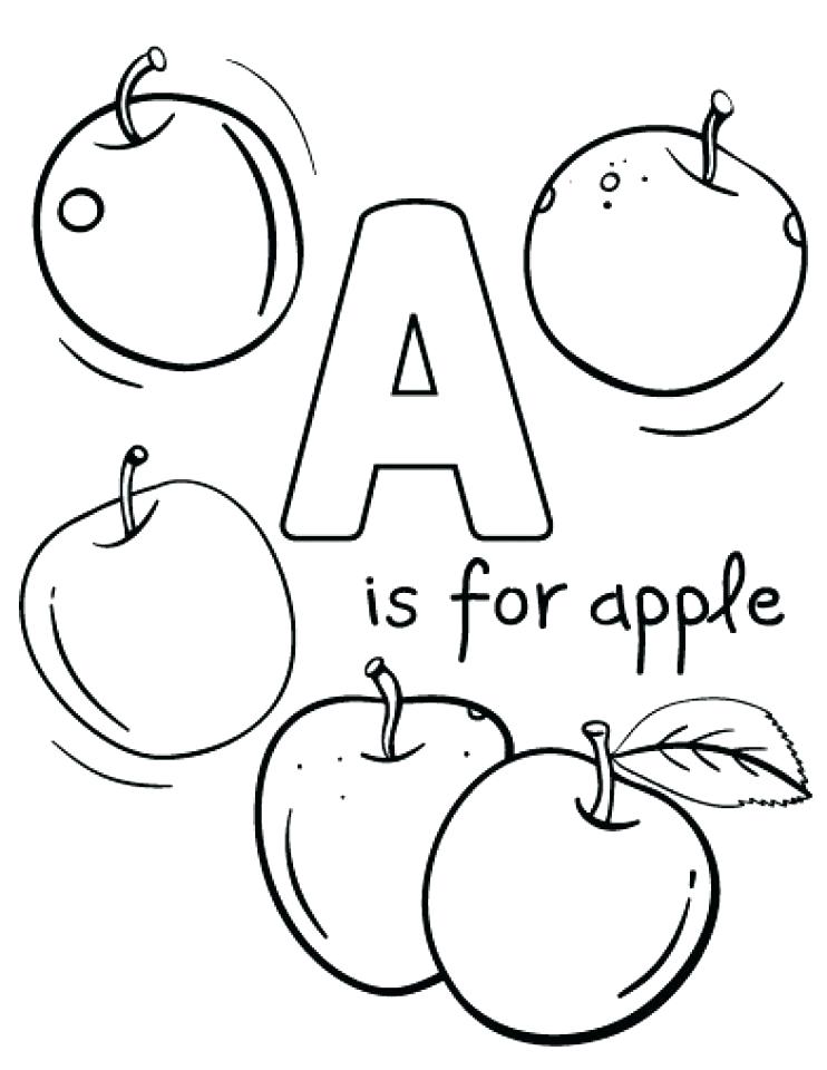 742x960 Apple Coloring Pages Preschoolers Apple Coloring Pages