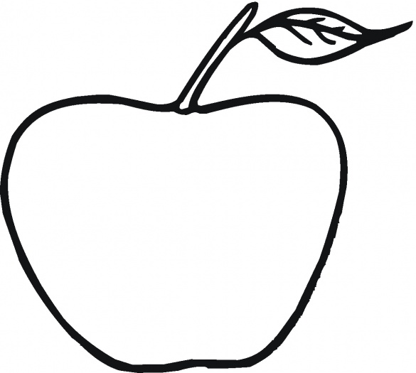 585x525 Apple Coloring Pages For Preschoolers 360coloringpages