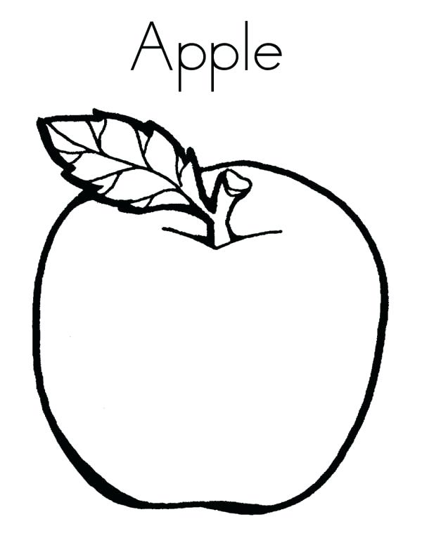 600x776 Printable Apple Coloring Pages Printable Coloring Page Amazing