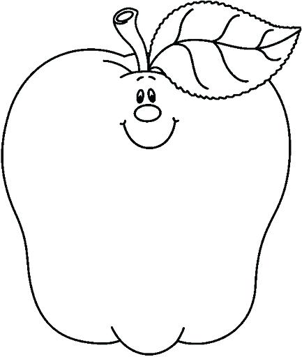433x512 Apple Coloring Pages For Preschoolers Coloring Pages Collection
