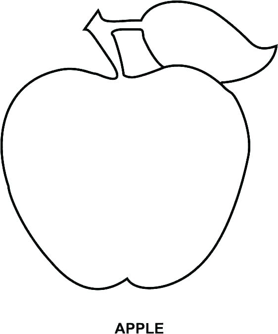 562x674 Apple Coloring Pages For Kindergarten Preschool Apple Coloring