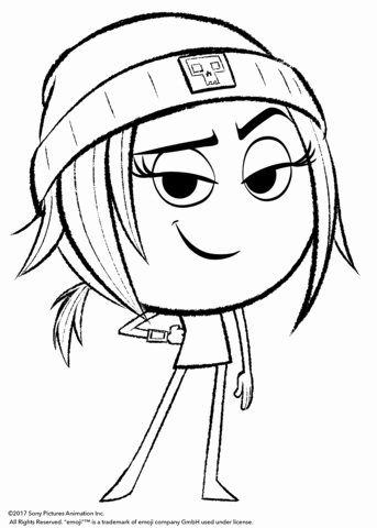 343x480 Printable Emoji Coloring Pages Stock Jailbreak From Emoji Movie