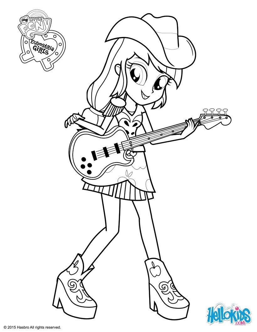 820x1060 Applejack Coloring Pages