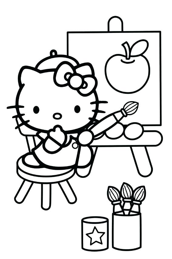 567x850 Apple Picking Coloring Pages Basket Of Apples Colouring Page Apple