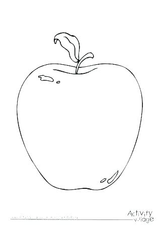 320x452 Coloring Page Of An Apple Full Size Of Activity Printable Fruit