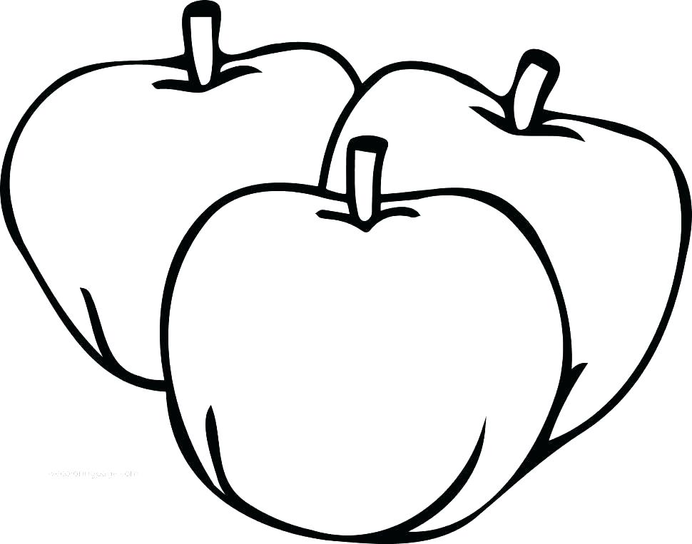 970x763 Coloring Pages Apple A Is For Apple Coloring Page Apple Printable