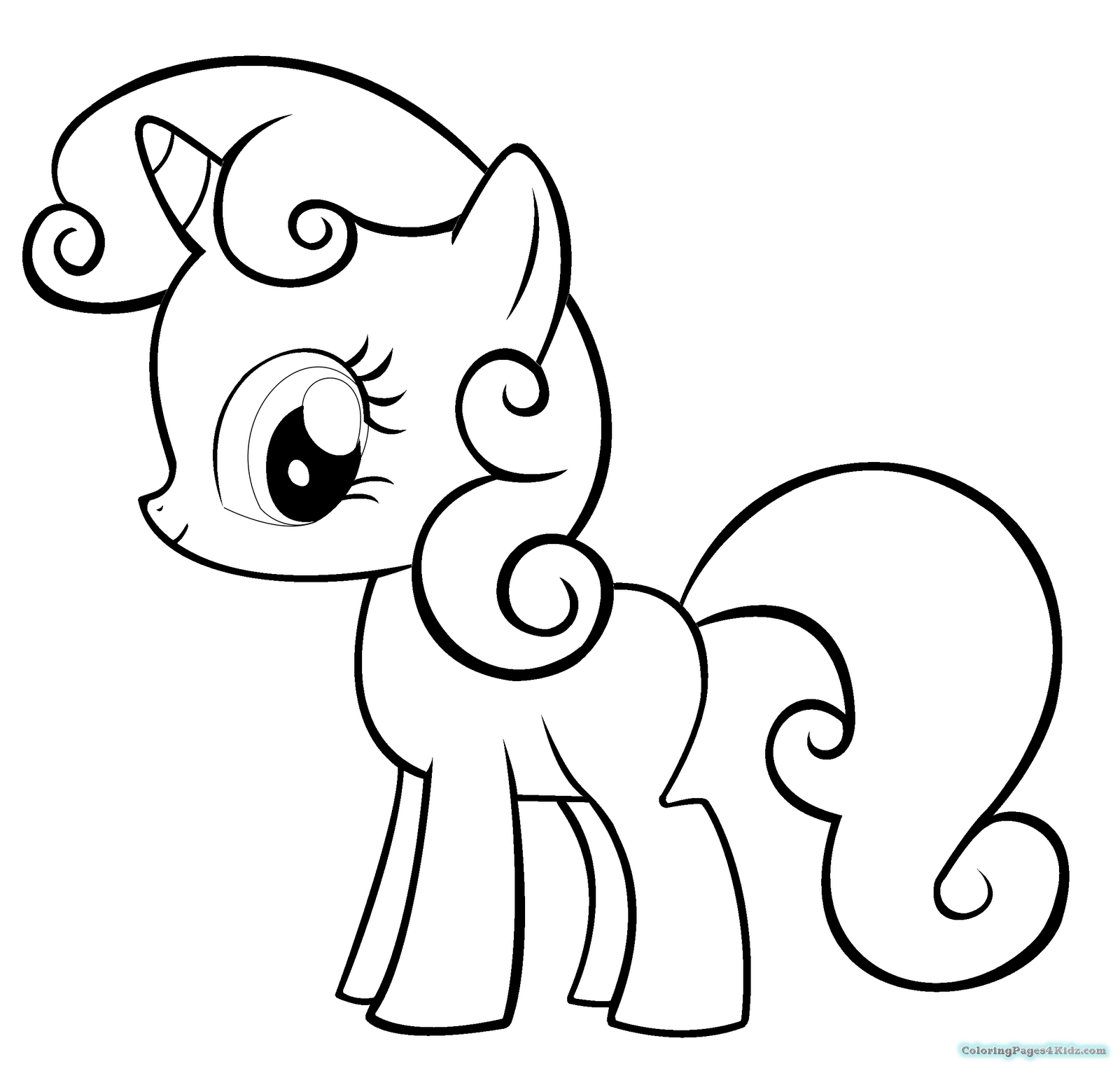 1600x1530 My Little Pony Printable Coloring Pages Apple Bloom Coloring