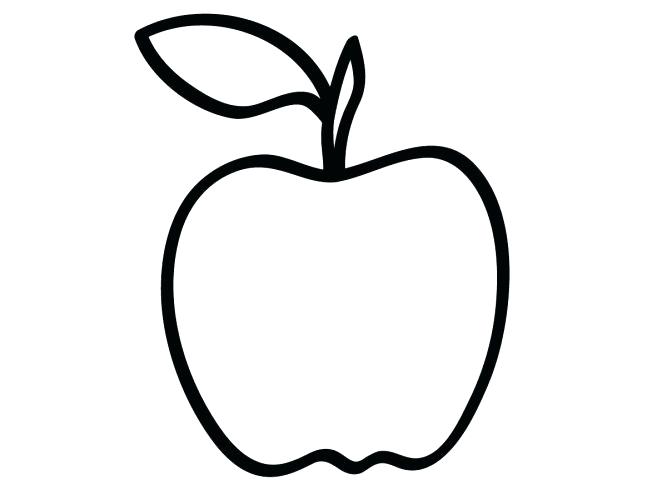 667x500 Apple Coloring Pages For Kindergarten Apple Coloring Pages Apple