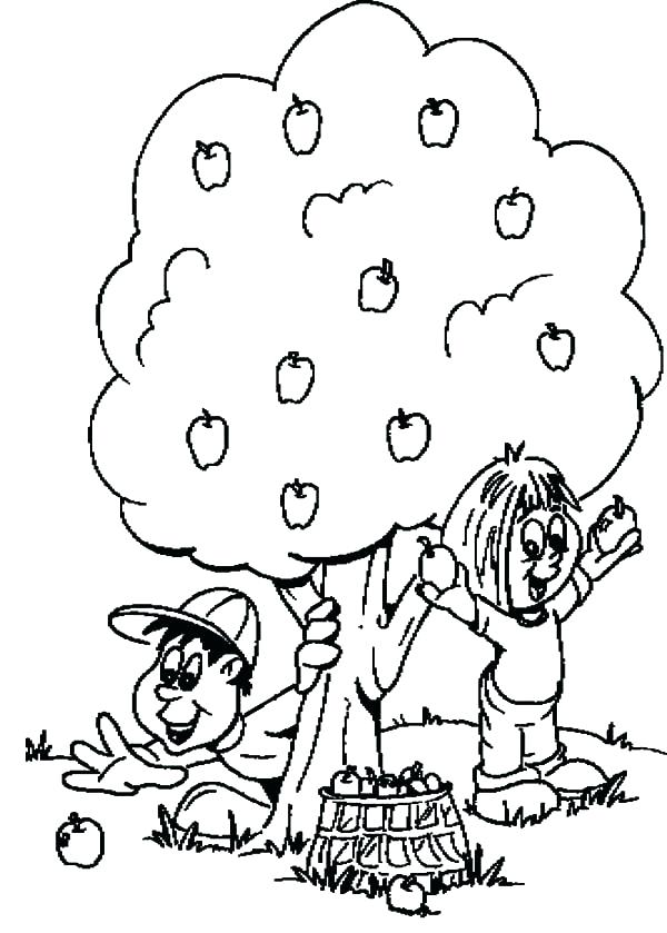 Apple Tree Coloring Page at GetColorings.com | Free printable colorings ...