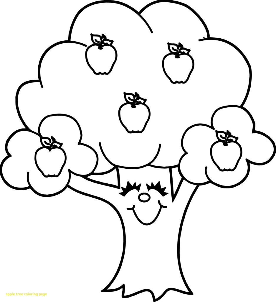 Apple Tree Coloring Page 1 937x1024 Apple Tree Coloring Page 1