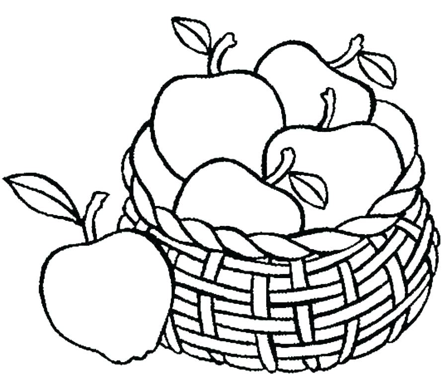 902x770 Apples Coloring Page Coloring Page Of An Apple Fruits Coloring