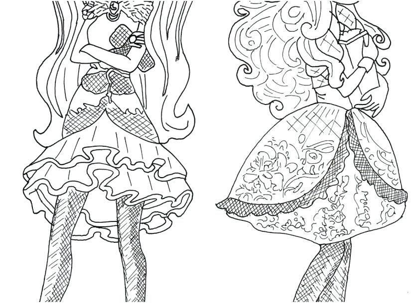 827x609 Cerise Coloring Pages Raven Queen And Apple White Ever After High