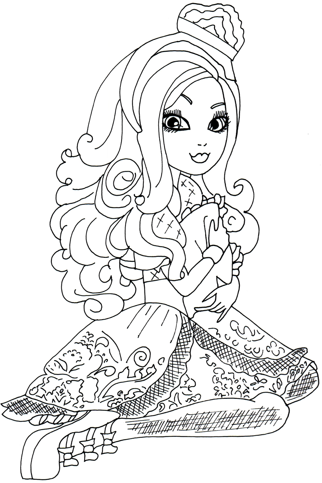 1065x1600 Free Printable Ever After High Coloring Pages 2013