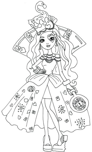 388x640 Free Printable Ever After High Coloring Pages Lizzie Hearts Eah