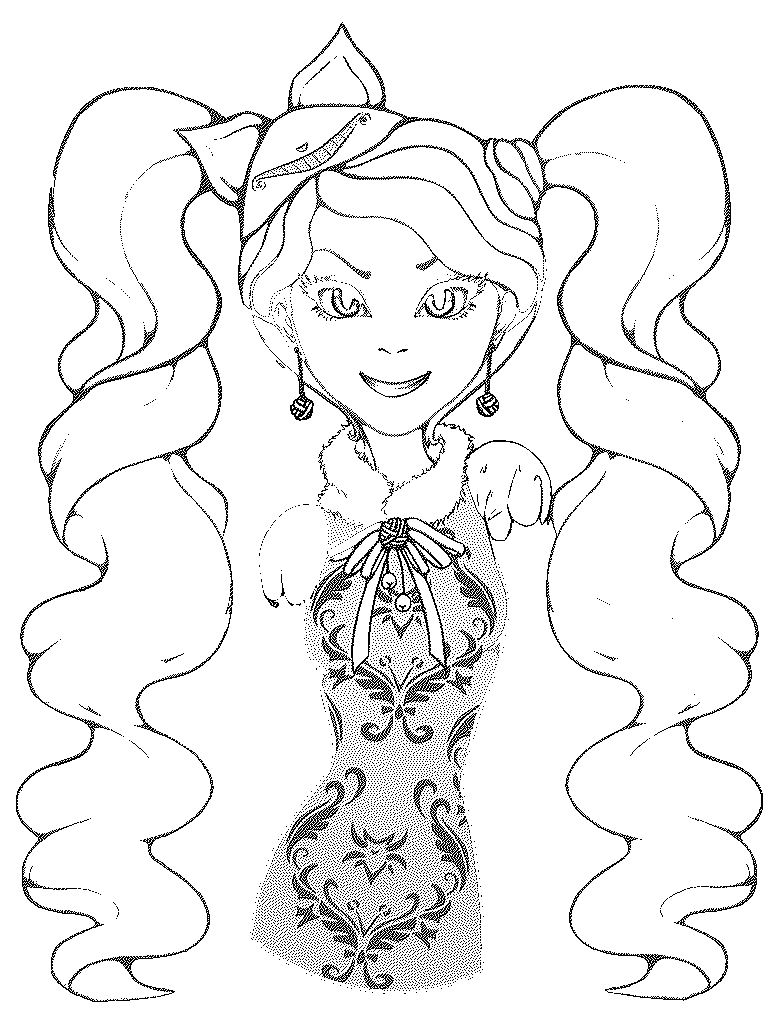 779x1026 Sweet Design Ever After High Coloring Pages Apple White With Kitty