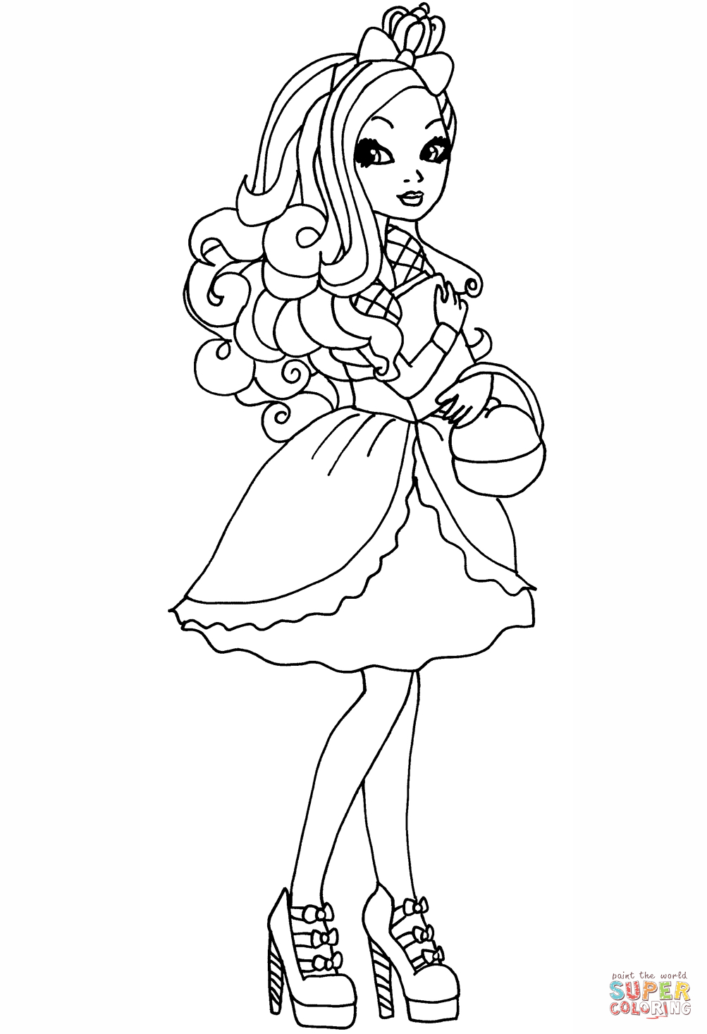 1003x1466 Apple White Coloring Page Ever After High Apple Coloring Page