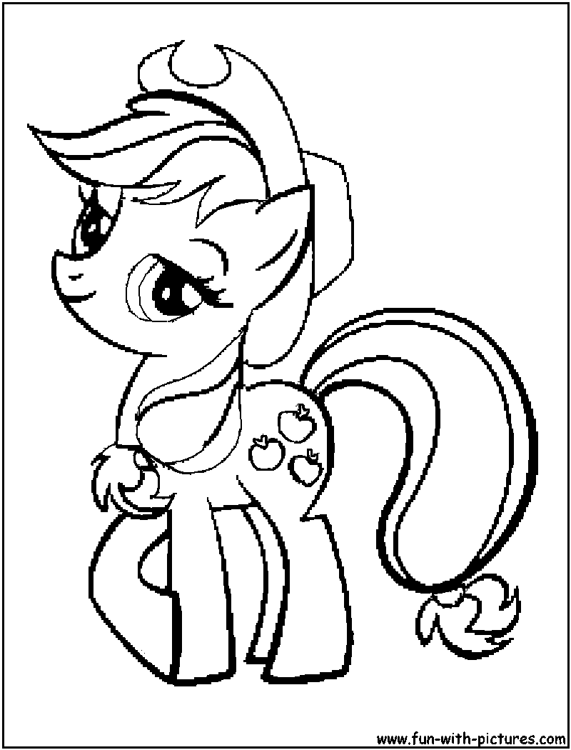 800x1050 My Little Pony Applejack Coloring Pages
