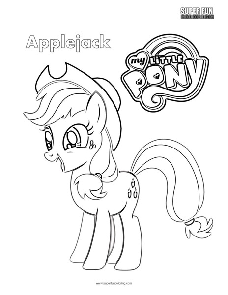 Applejack My Little Pony Coloring Page 464x600 Applejack My Little Pony Coloring Page
