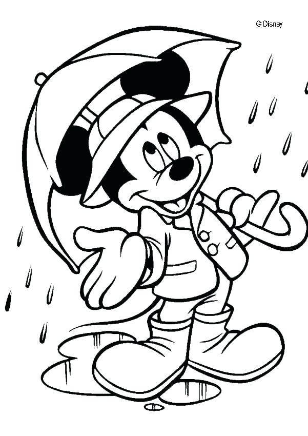 601x850 April Showers Coloring Pages Rain And Lightning Coloring Page