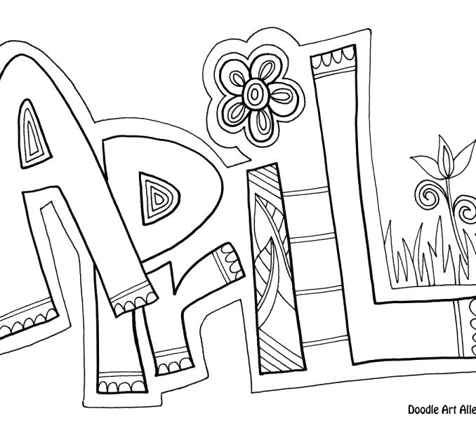 678x600 April Coloring Pages Fools Day Coloring Pages Doodle Art Alley