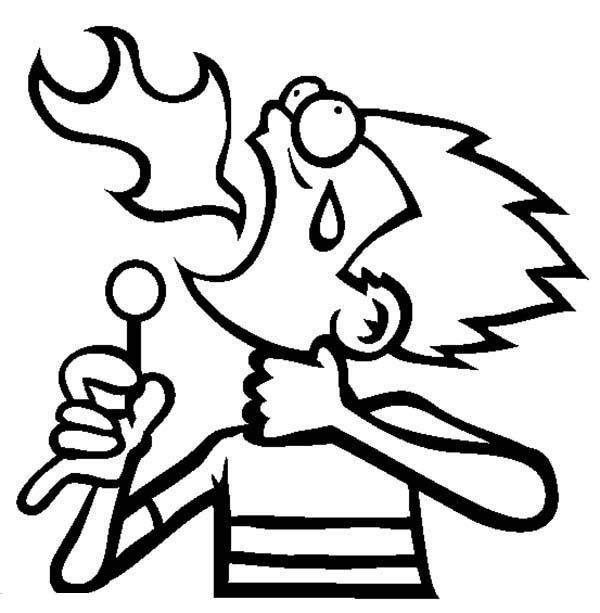 Eating Spicy Lollipop On April Fools Day Coloring Page Color Luna 600x613 Eating Spicy Lollipop On April Fools Day Coloring Page Color Luna