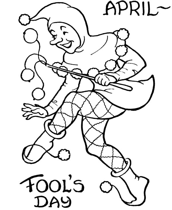 Picture Of April Fools Day Coloring Page Color Luna 600x733 Picture Of April Fools Day Coloring Page Color Luna