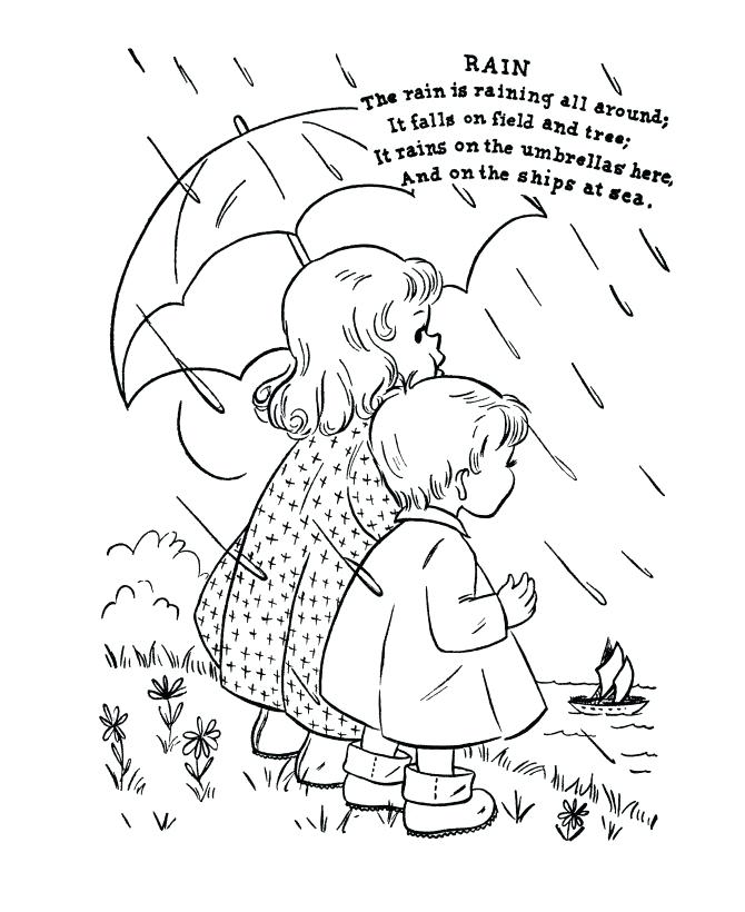 670x820 April Showers Coloring Pages Adult Coloring Book Page Showers By